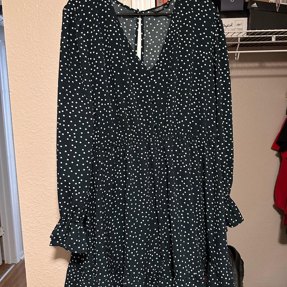Green Polka Dot Romper